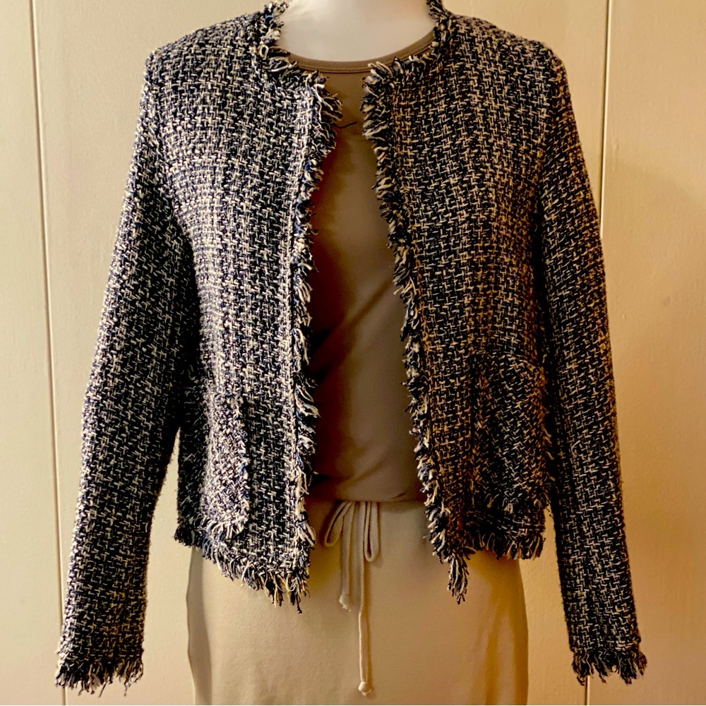 Italian tweed boucle jacket S